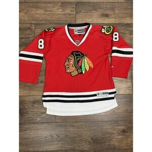 Reebok Chicago Blackhawks Patrick Kane Jersey Size Youth XL Mens Small